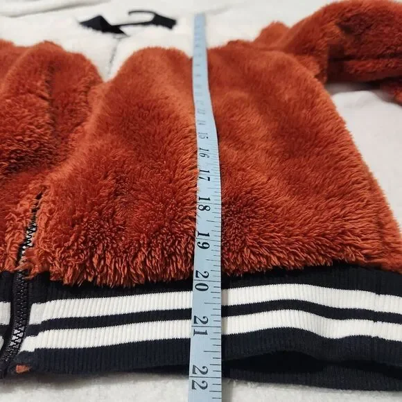 Nike Sportswear Women Fleece Bomber Jacket Size Medium super Soft Warm  B5 - Picture 13 of 15